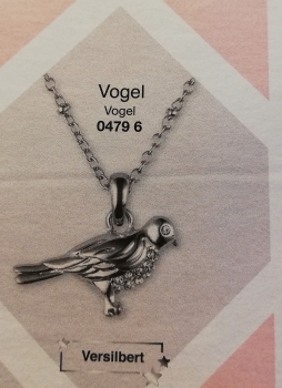 AVON Halskette AMBA-VOGEL / Versilbert